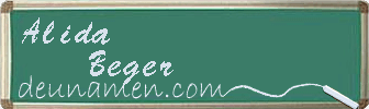 Alida Beger Visitenkarte